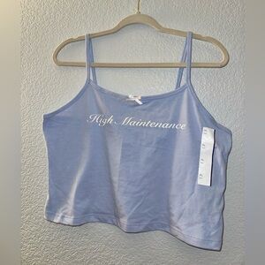 Wild Fable Women's Blue High Maintenance Tank Top